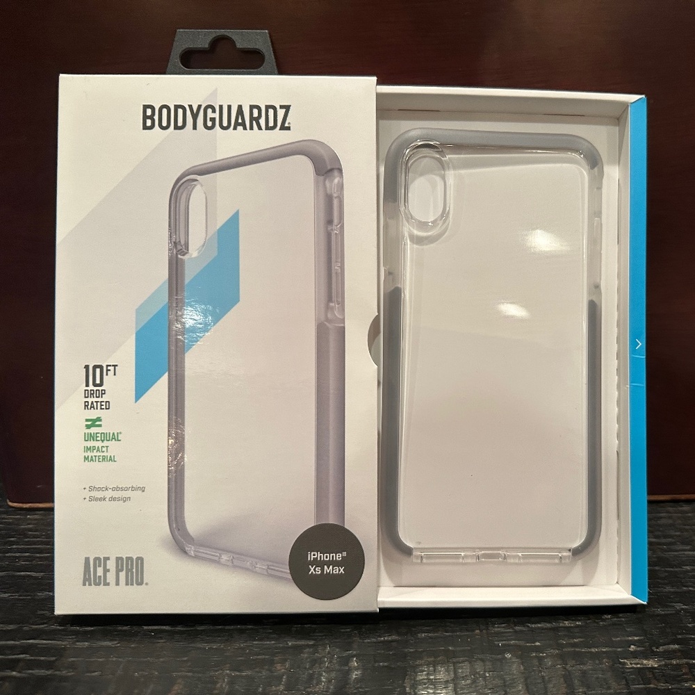 NIB Body Guards iPhone XS Max Clear Phone Case